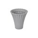 image 1 of Large Flower-Shaped Plastic Planters | Grey | Grey & Set of 1 | 1