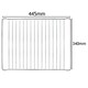 image 2 of SPARES2GO Chrome Grill Shelf Rack compatible with Whirlpool Oven Cooker (445mm x 340mm)