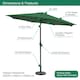 image 2 of GardenKraft 2M Parasol Crank & Tilt 6 Ribs Dark Green | Multi