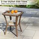 image 7 of COSTWAY 3 Pieces Patio Rattan Bistro Conversation Set Grey