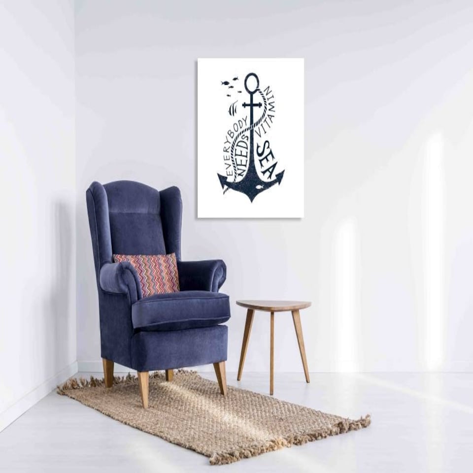 image 1 of Everyone needs vitamin sea (Canvas Print) 102cm x 102cm