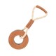 image 3 of Benji & Flo Tug ´N´ Play Ring Suede Rope Dog Toy - Brown/Beige - One Size