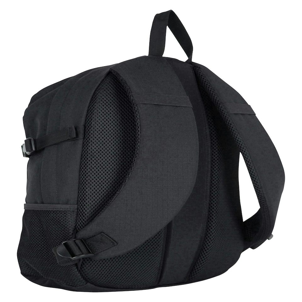 image 1 of Mountain Warehouse Bolt 18L Backpack Rucksack Padded Straps Multi Pocket Day Bag Black