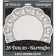 image 2 of White Round Paper Doilies 21cm - Pack of 28