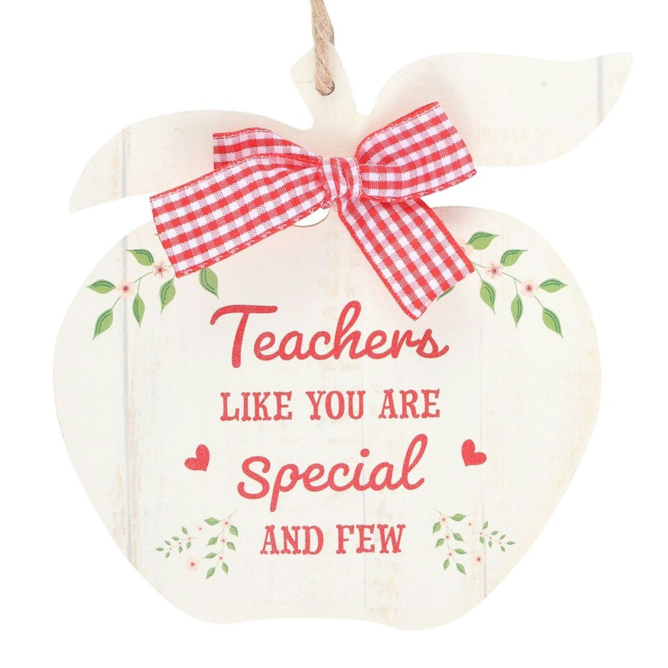 image 1 of Something Different Teachers Like You Apple Hanging Sign - Red - One Size
