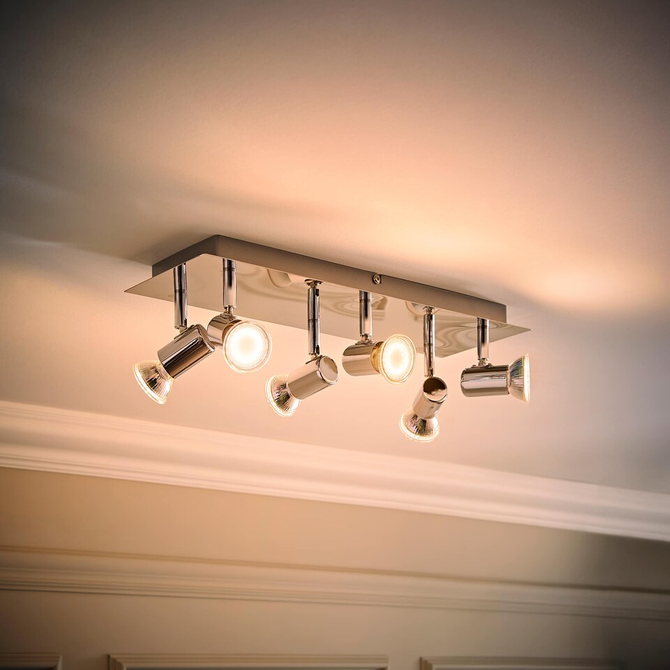 image 1 of ValueLights Consul Spotlight Chrome Spotlight & Cool White Bulb | Chrome