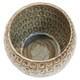 image 3 of Interiors by Premier Large Ceramic Planter, Modern Textured Green Stoneware Planter for Home Decor, Flower Pots For Indoor Plants Cream