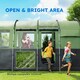 image 5 of Outsunny 8-Person Camping Tent Tunnel Design with 4 Large Windows | Green | Green
