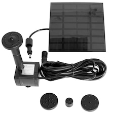 Primrose Solar Powered Fountain Water Pump Kit with 4 Fountain Heads 150LPH