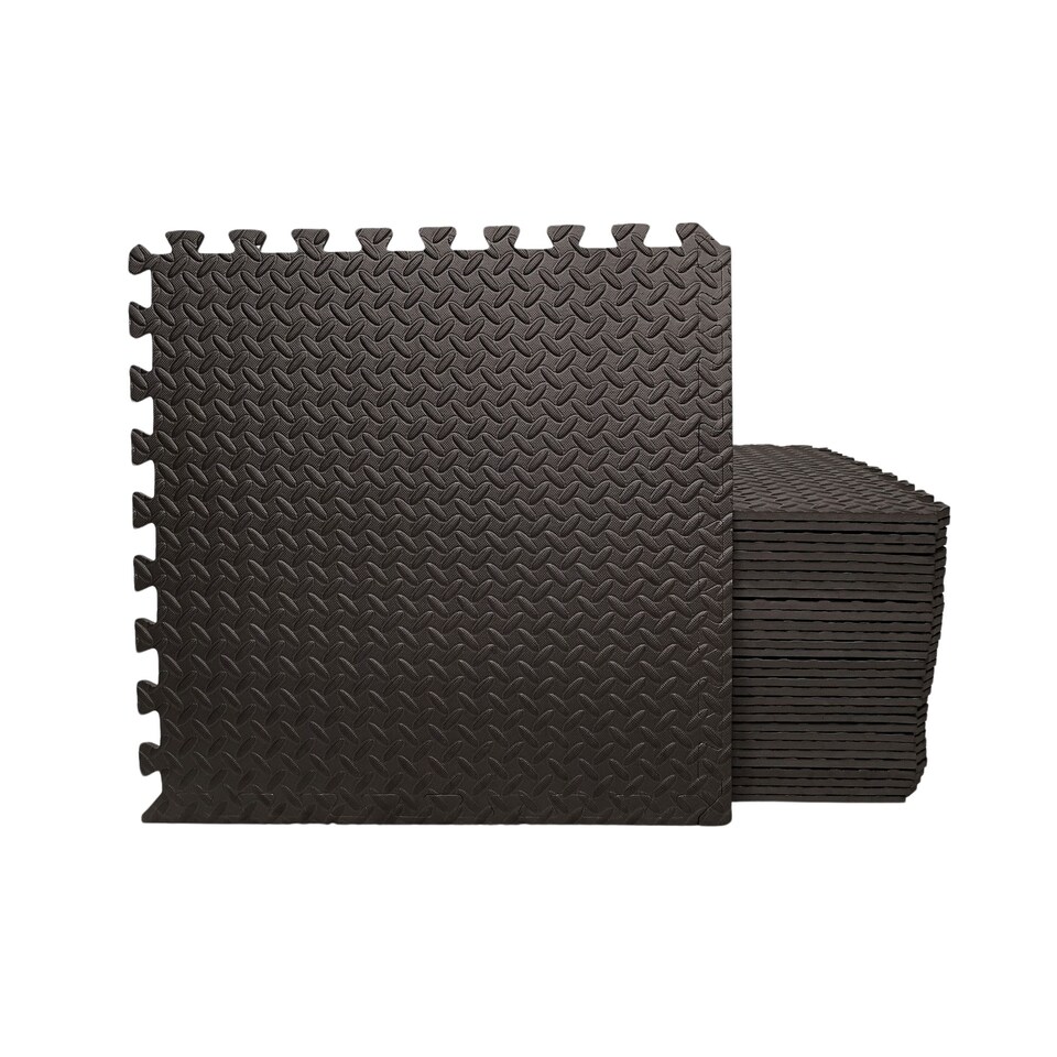 image 1 of Samuel Alexander 4 Piece EVA Foam Floor Protective Tiles / Mats 60x60cm Each
