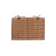 image 8 of Large Light Steamed Cotton Lined Wicker Storage Basket | Brown | Brown