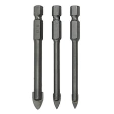 3 Piece hex tile and glass drill bit set - F0972