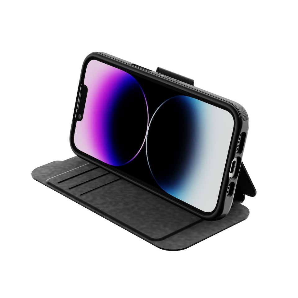 image 1 of Tech21 EvoLite Wallet for iPhone 14 Black Black