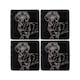 image 1 of The Just Slate Company Set of 4 Dachshund Slate Coasters