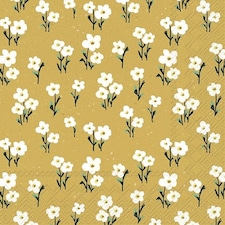 IHR All About Yellow Cocktail Napkin 25cm 3ply 20 Pack