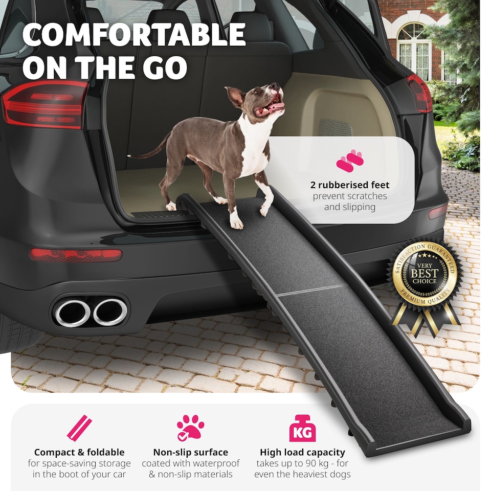 image 1 of Dog Ramp Paw Step - foldable, slip-resistant, 90 kg load capacity