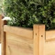 image 4 of Primrose Wooden Tapered Pine Cube Planter Garden Flower Pot 65cm