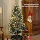 image 3 of HOMCOM 6ft Artificial Christmas Tree with LED Lights and Blue Decorations