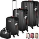 image 9 of Suitcase Set Cleo - 3 suitcases, 1 beauty case, including luggage scales and tags | Cream | champagne | 1