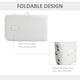 image 8 of HOMCOM Portable PVC Massage Table Beauty Therapy Couch Bed Spa Aluminum White