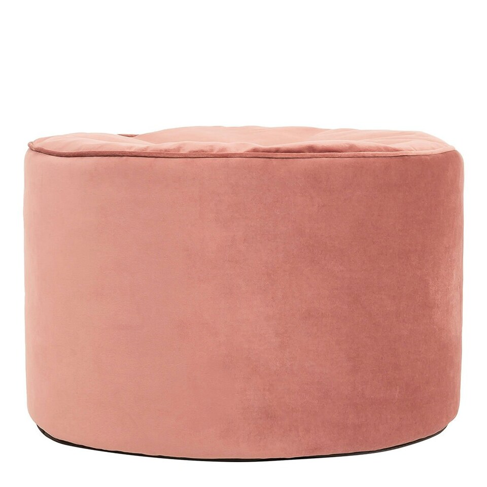 image 1 of icon Milano Velvet Bean Bag Pouffe Dusk Pink Large Velvet Footstools Pink | Pink