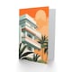 image 2 of Tropical Apartment At Sunset Palm Trees Him Her Birthday Card