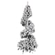 image 1 of 7ft (2.1m) Premier Spiral Snow Flocked Christmas Tree
