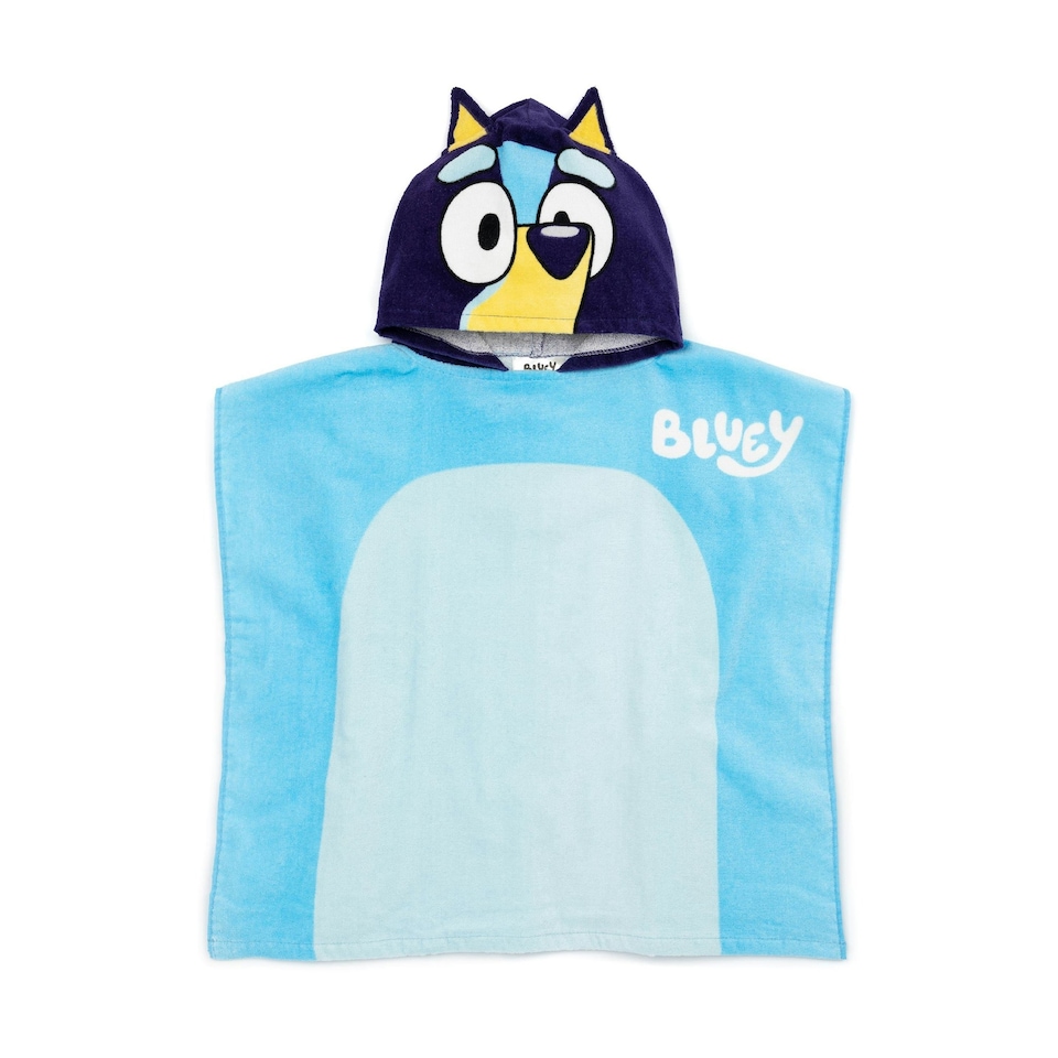 image 1 of Bluey Childrens/Kids Hooded Towel - Blue/Navy/White - One Size