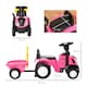 image 5 of HOMCOM Ride On Tractor Toddler Walker Foot To Floor Slider with Horn Storage Steering Wheel for 1-3 Years Old Pink