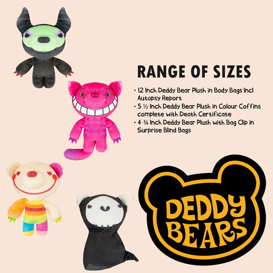 image 1 of vfm-estore Deddy Bears Halloween Mystery Bag Plush 15cm x 8cm