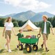 image 7 of Outsunny 75L Garden Cart Trolley Dump Wheelbarrow Trailer Truck 4 Wheels