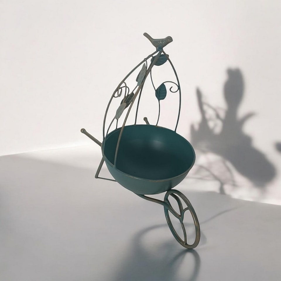 image 1 of Garden Planter - Metal - L19 x W34 x H36 cm - Blue