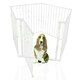 image 1 of Bettacare Pet Pen, Pentagon, White, 70cm High, 5 Panels, 1x72cm Door Panel and 4x72cm Side Panels, Dog Pen for Pets and Puppies White