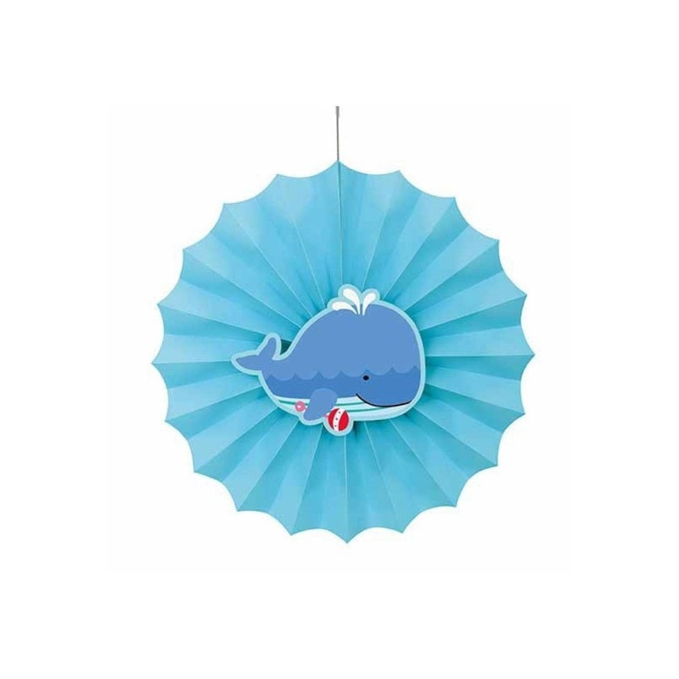 image 1 of Unique Party Under The Sea Paper Party Decoration - White/Blue - One Size
