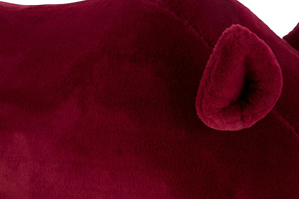 image 1 of Premier Kids Rhino Maroon Animal Chair, Non-Harmful Children's Chair, Easy to Balance Kiddie Chair, Adjustable Playroom Chair