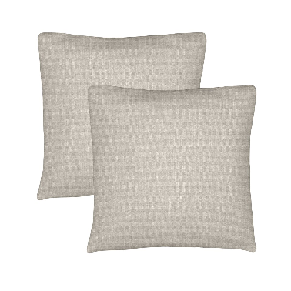 image 1 of Covers&All Sunbrella Throw Pillows Set of 2, Square 20 in x 20 in, Cast Ash