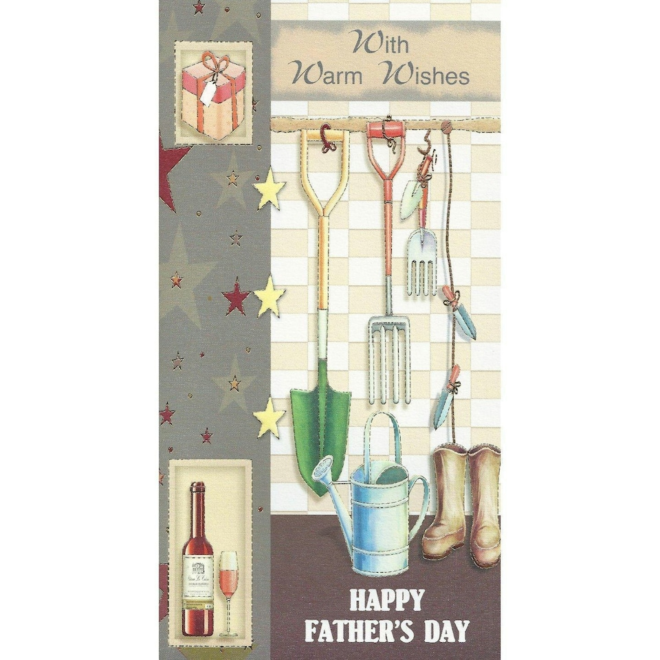 image 1 of With Warm Wishes Happy Father's Day Greetings card
