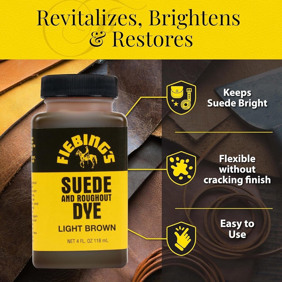image 1 of Fiebing's Suede and Roughout Dye - Professional Suede Colour Dyes 4oz | Red | Red