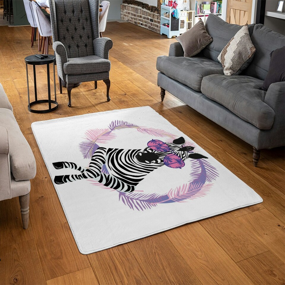 image 1 of Pink Zebra (Rug) Multi | XL: 160x230cm