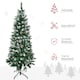 image 4 of HOMCOM 5' Snow Artificial Christmas Tree Holiday Home Décor with Pine Cones