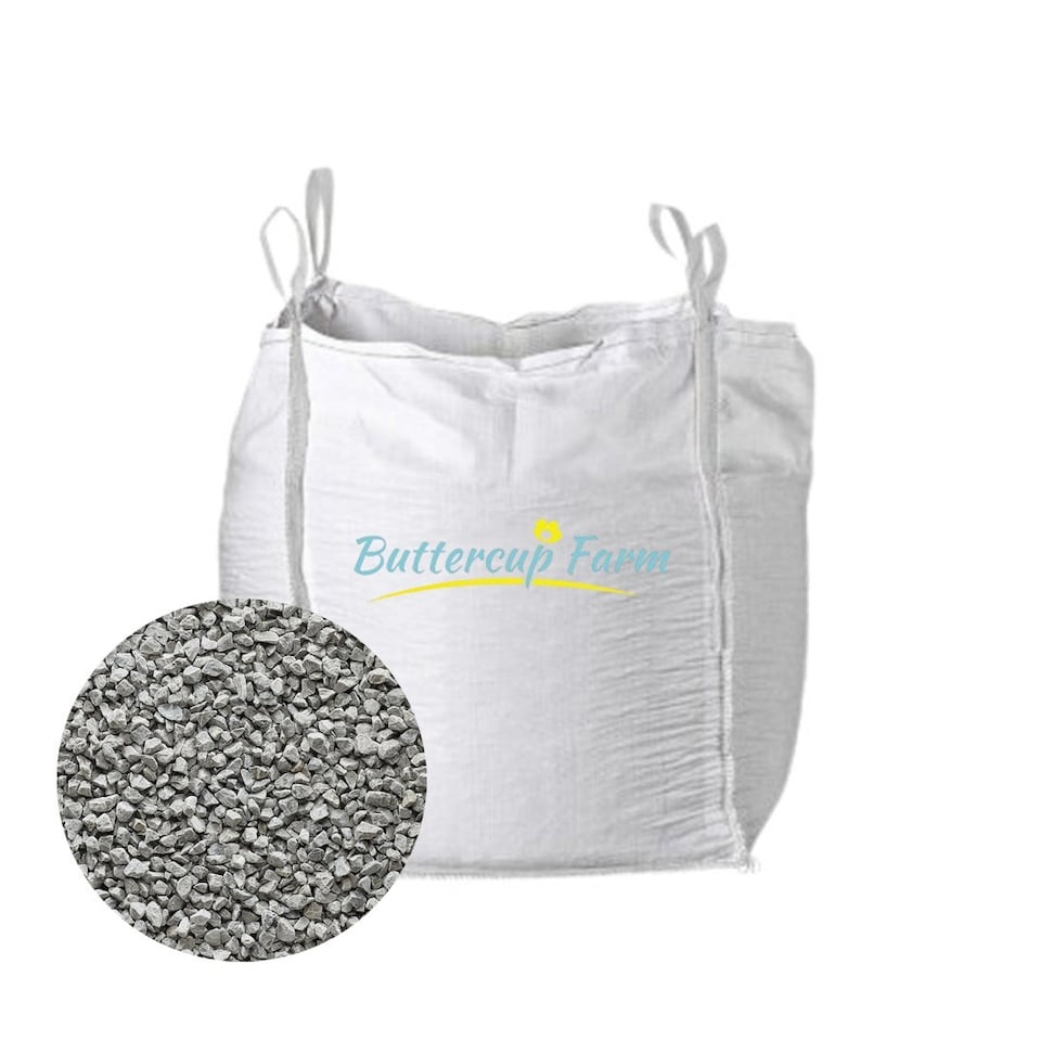 image 1 of 10-20mm Grey Limestone Chippings - Premium Aggregate Bulk Bag - 850 kilos