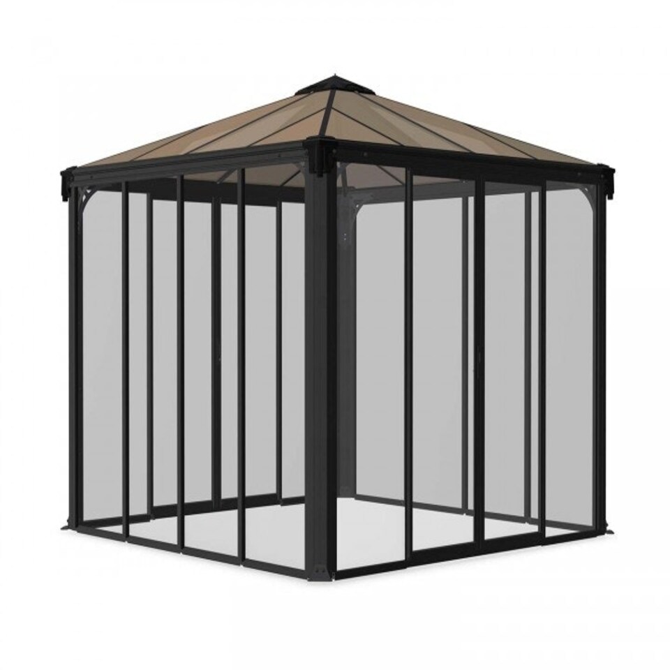 image 1 of Gazebo Ledro 3000 Closed - Polycarbonate/Acrylic - L295 x W295 x H276 cm - Grey
