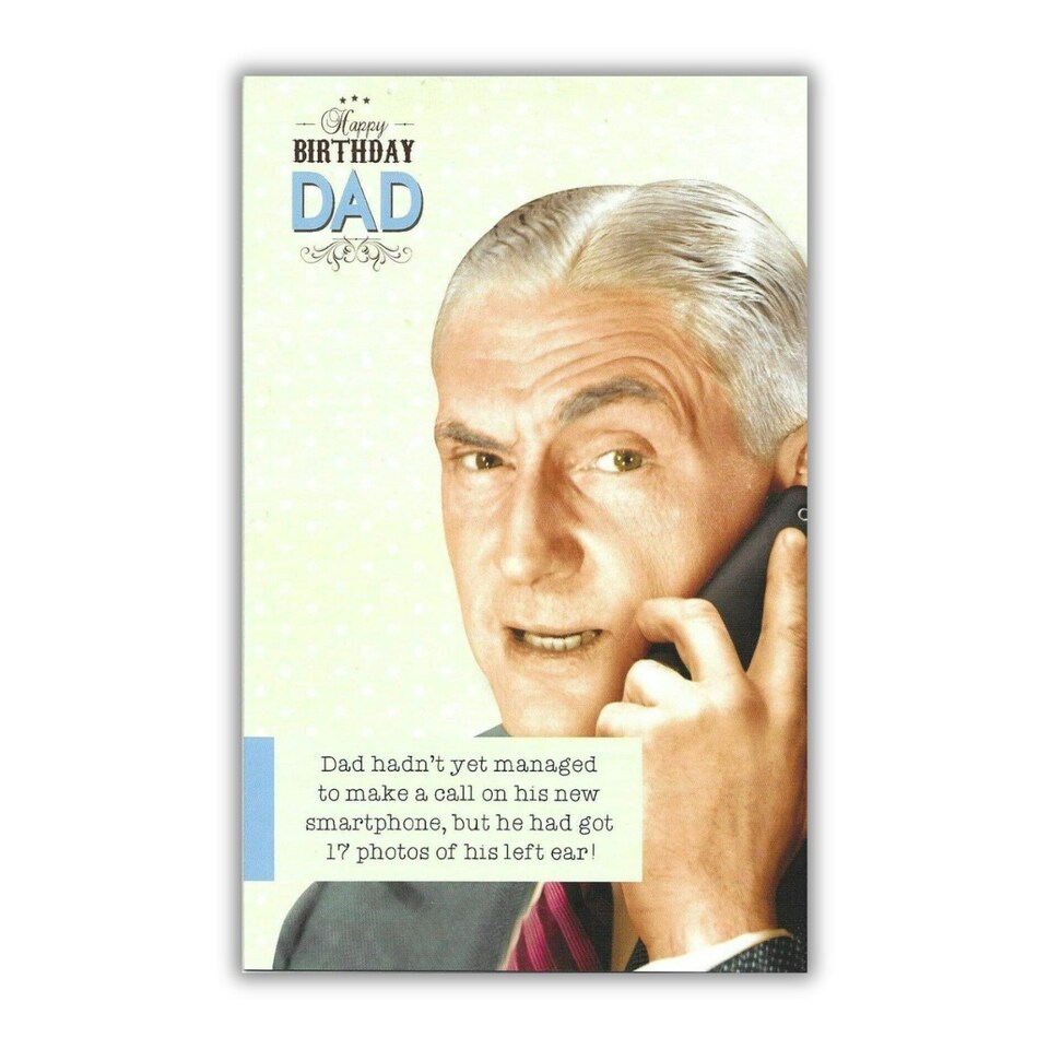 Emotional Rescue Dad Birthday Card, Funny Birthday Card for Dad