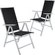 image 1 of Garden Chairs Marilena - folding, aluminium, 7-position adjustable backrest | Silver | silver | One Size | 2