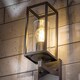 image 9 of CGC CHLOE Up Black E27 Outdoor Wall Lantern Light Clear Diffuser IP54