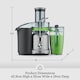 image 6 of Sage The Nutri Juicer Cold - Cold Press Extractor for Fruit and Vegetables - High Capacity 2L Jug - 1250W - Silver