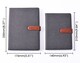 image 2 of Single B5 96 Sheets Ruled PU Leather Hardcover Notebook