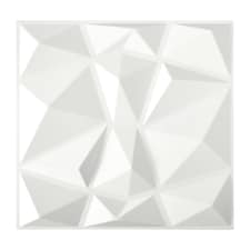 Living and Home 12-Pack 3D PVC Diamond Wall Panels