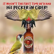 Cider Birthday Card Male