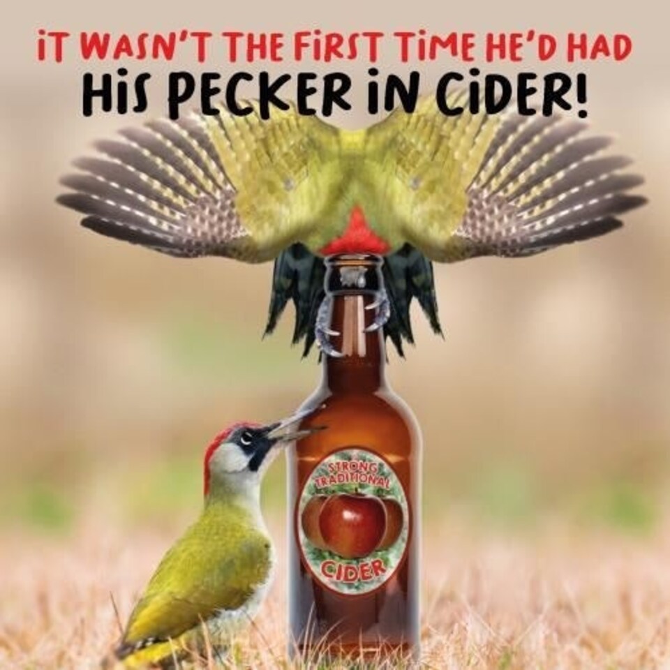 Cider Birthday Card Male
